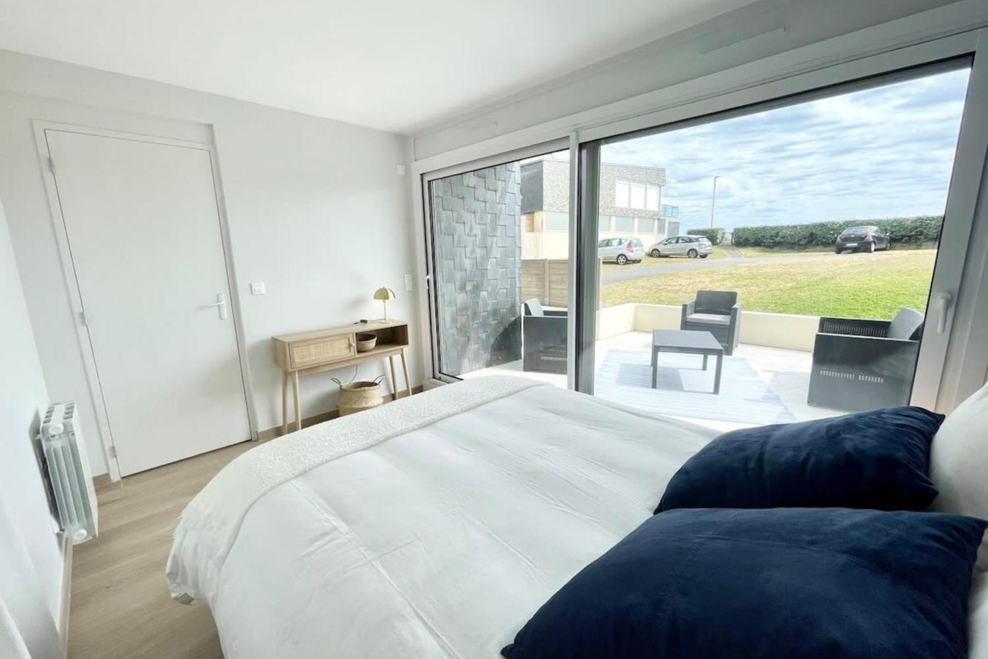 T3 Neuf Archi Cocooning Terrasse Face A La Mer Ploemeur Buitenkant foto