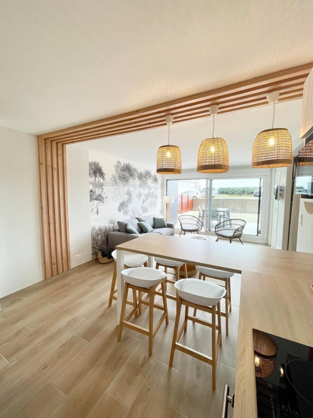 T3 Neuf Archi Cocooning Terrasse Face A La Mer Ploemeur Buitenkant foto