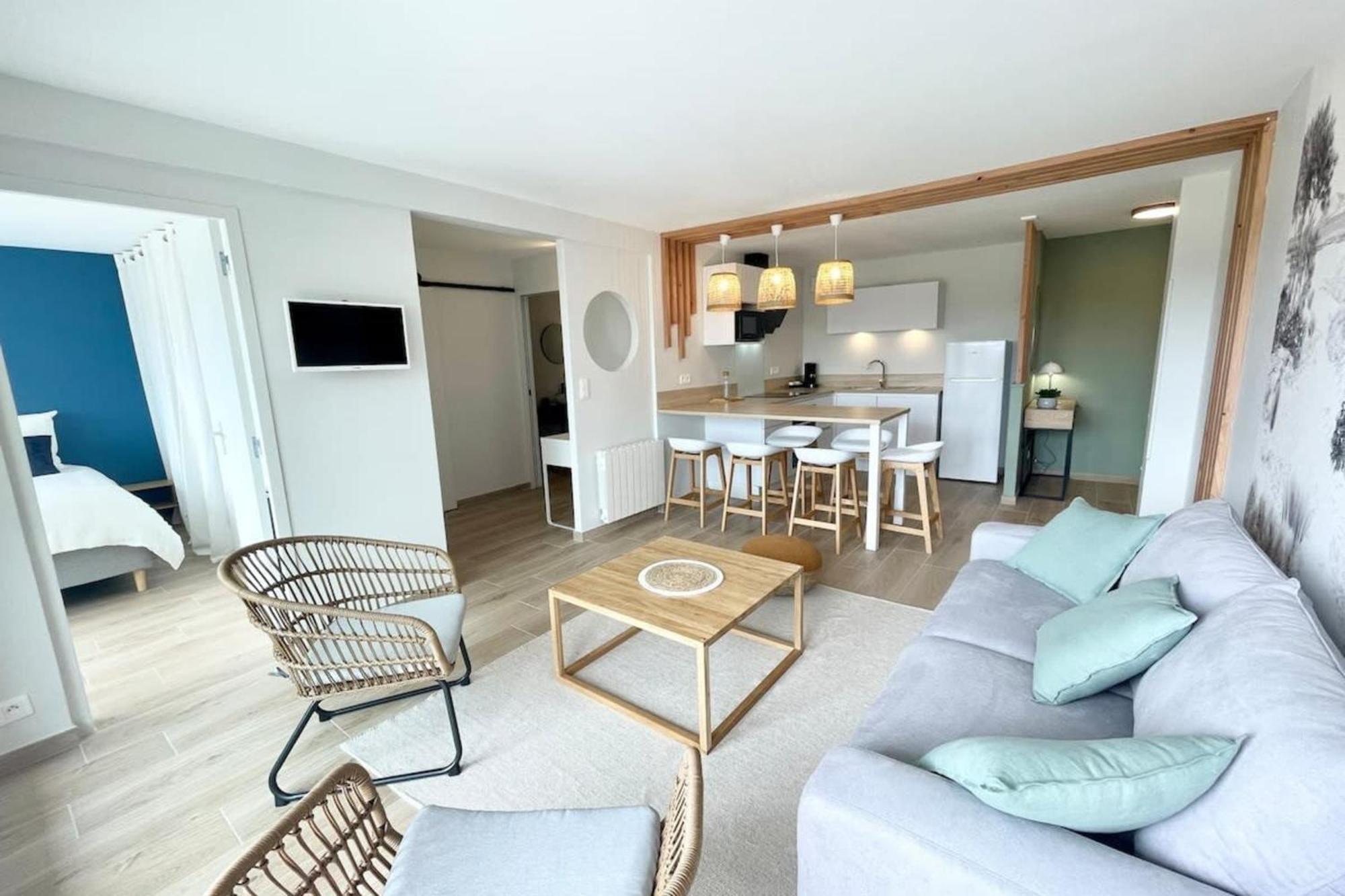 T3 Neuf Archi Cocooning Terrasse Face A La Mer Ploemeur Buitenkant foto