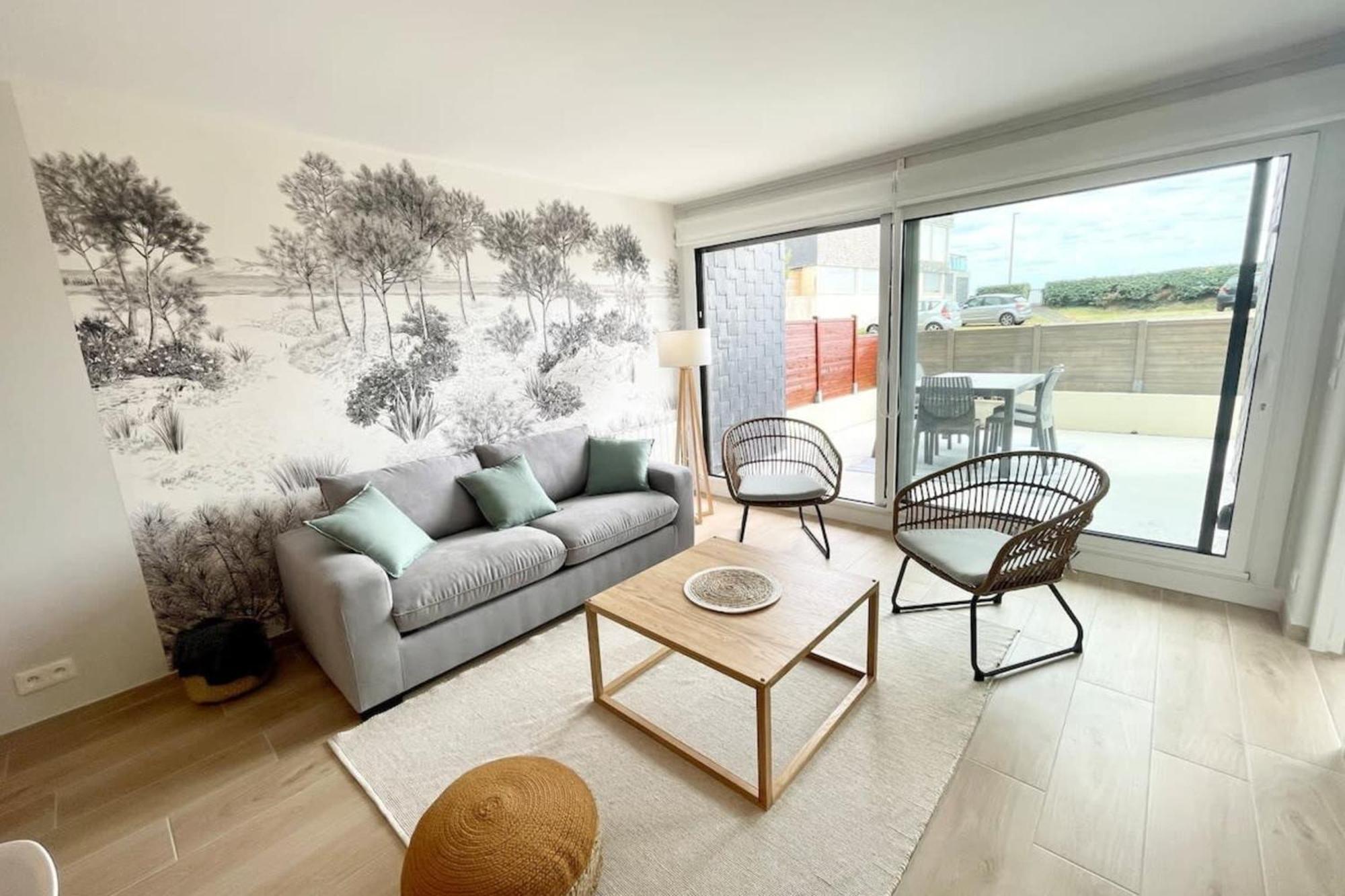 T3 Neuf Archi Cocooning Terrasse Face A La Mer Ploemeur Buitenkant foto
