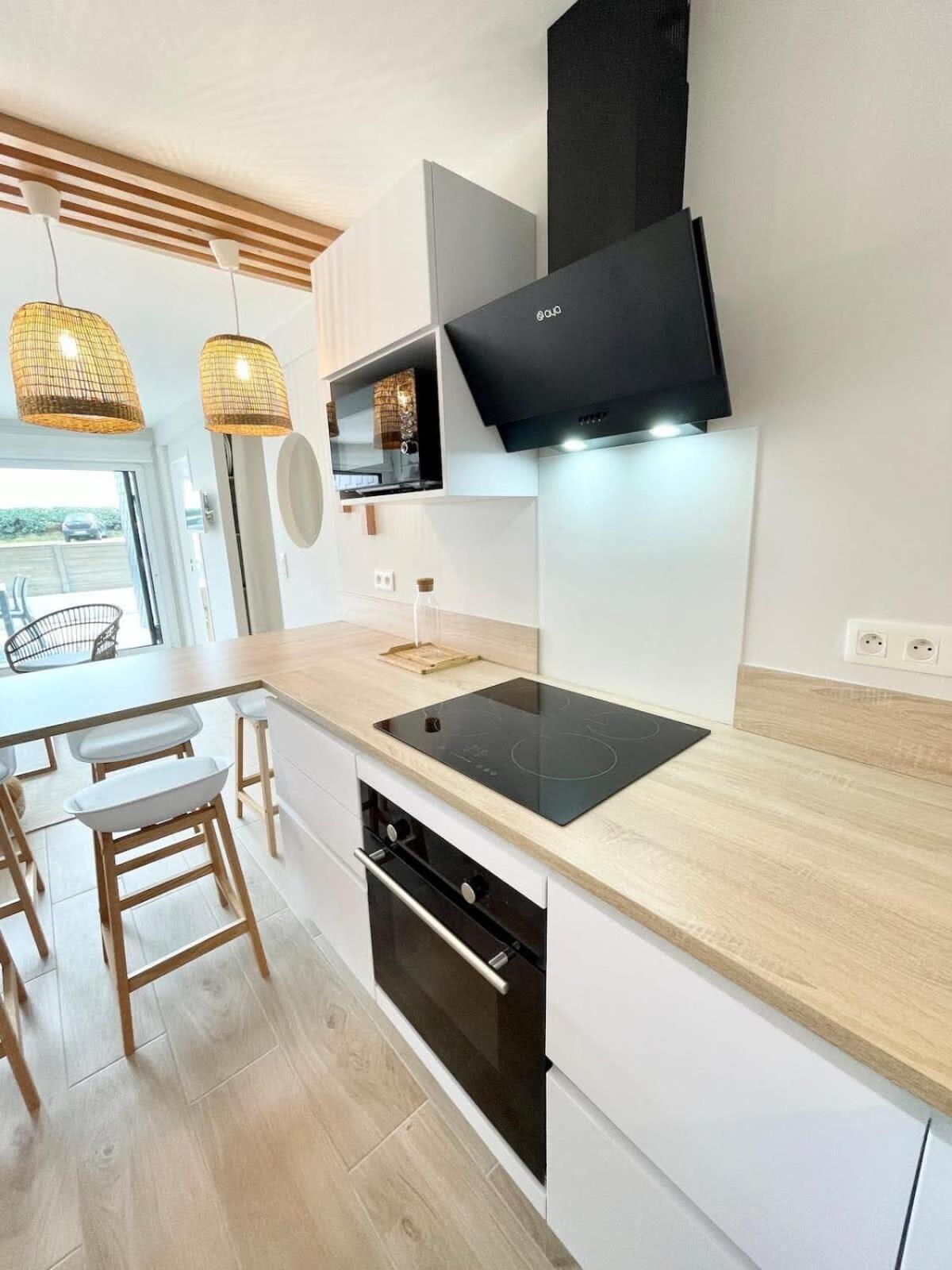 T3 Neuf Archi Cocooning Terrasse Face A La Mer Ploemeur Buitenkant foto